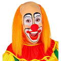 Crâne Chauve Avec Cheveux Longs Orange Clown