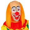 Crâne Chauve Avec Cheveux Longs Orange Clown