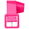 Neonpinker Vinylgürtel
