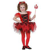 Op deze afbeelding zie je een Kostuums, van het merk Widmann. Dansende Duivel Ballerina Meisje Kostuum
