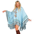 Luxe Hemelsblauwe Indianen Poncho