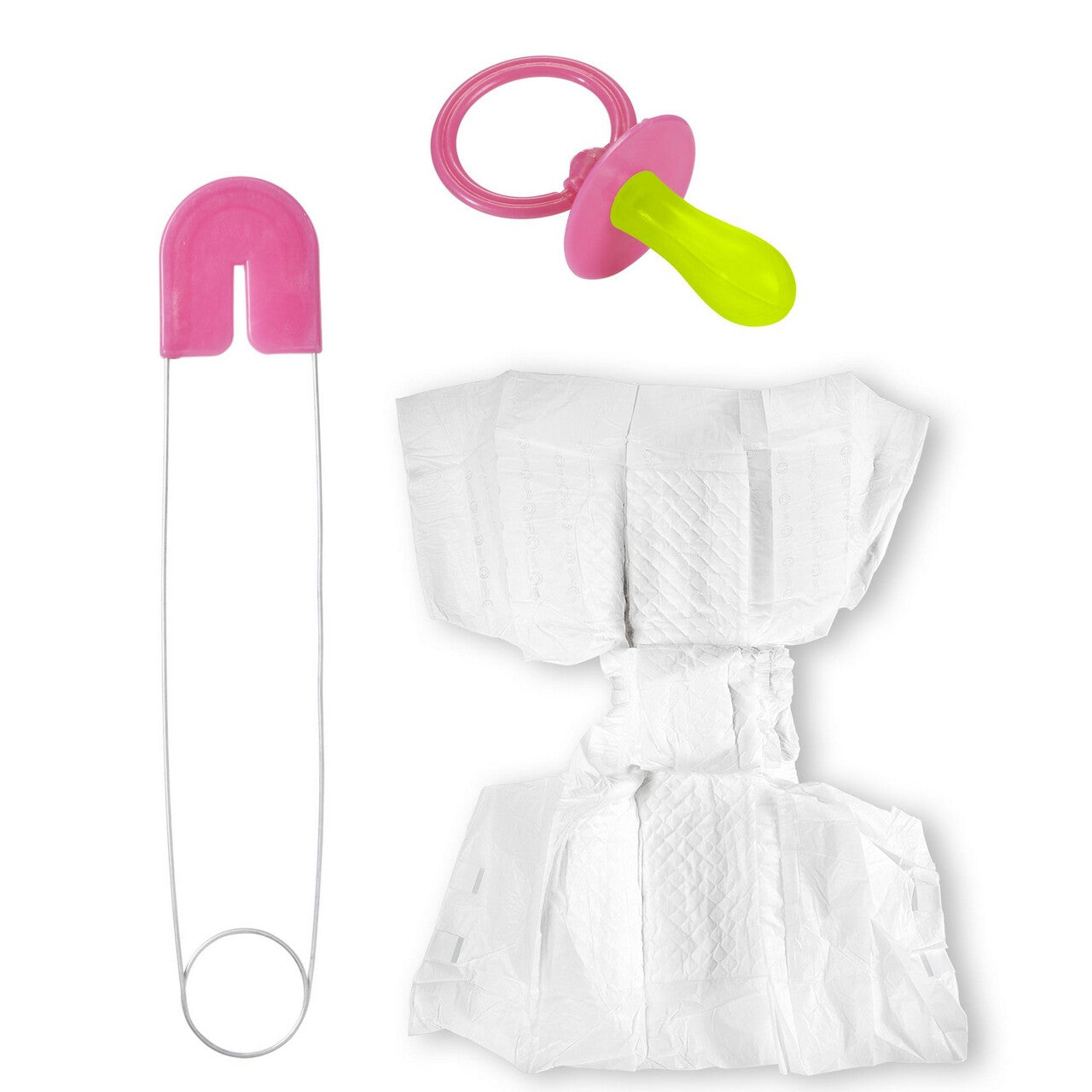 Op deze afbeelding zie je een Accessoires, van het merk Widmann. Driedelige Baby Set Roze