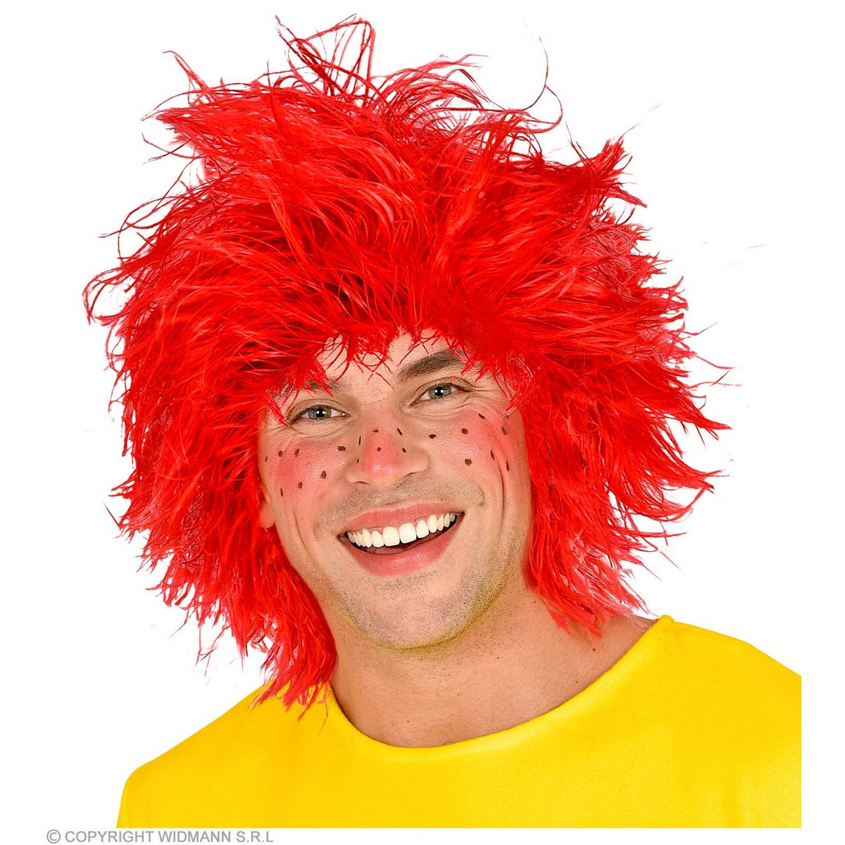 Op deze afbeelding zie je een Accessoires, van het merk Widmann. Grote Rode Bos Kabouter Pruik