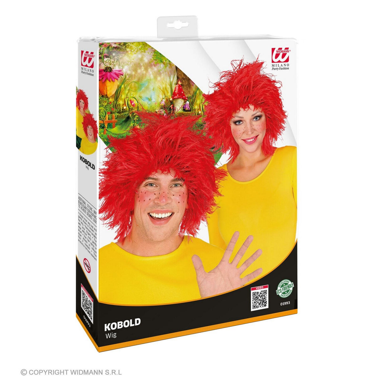 Op deze afbeelding zie je een Accessoires, van het merk Widmann. Grote Rode Bos Kabouter Pruik