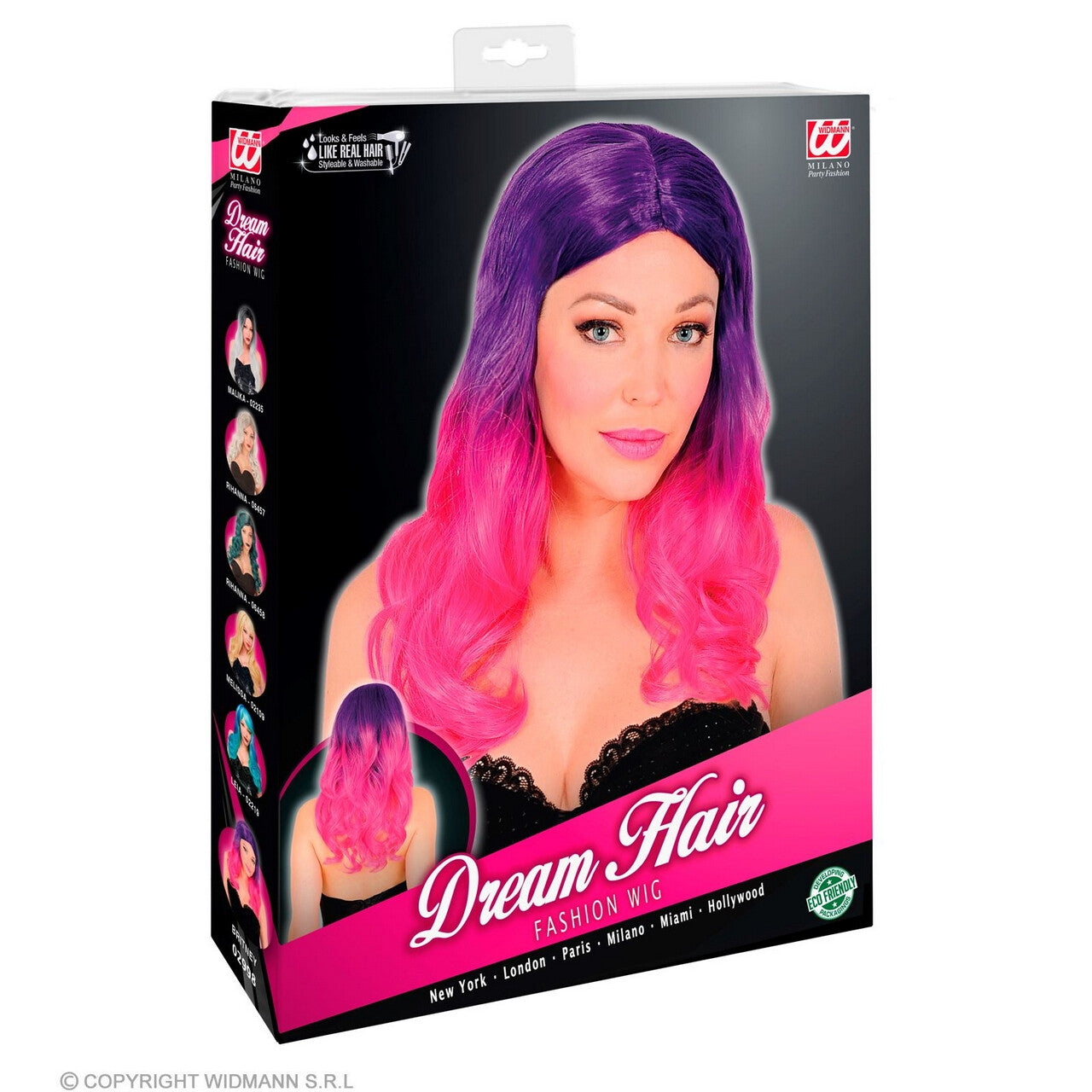 Op deze afbeelding zie je een Accessoires, van het merk Widmann. Fantasia Puik Roze Paars