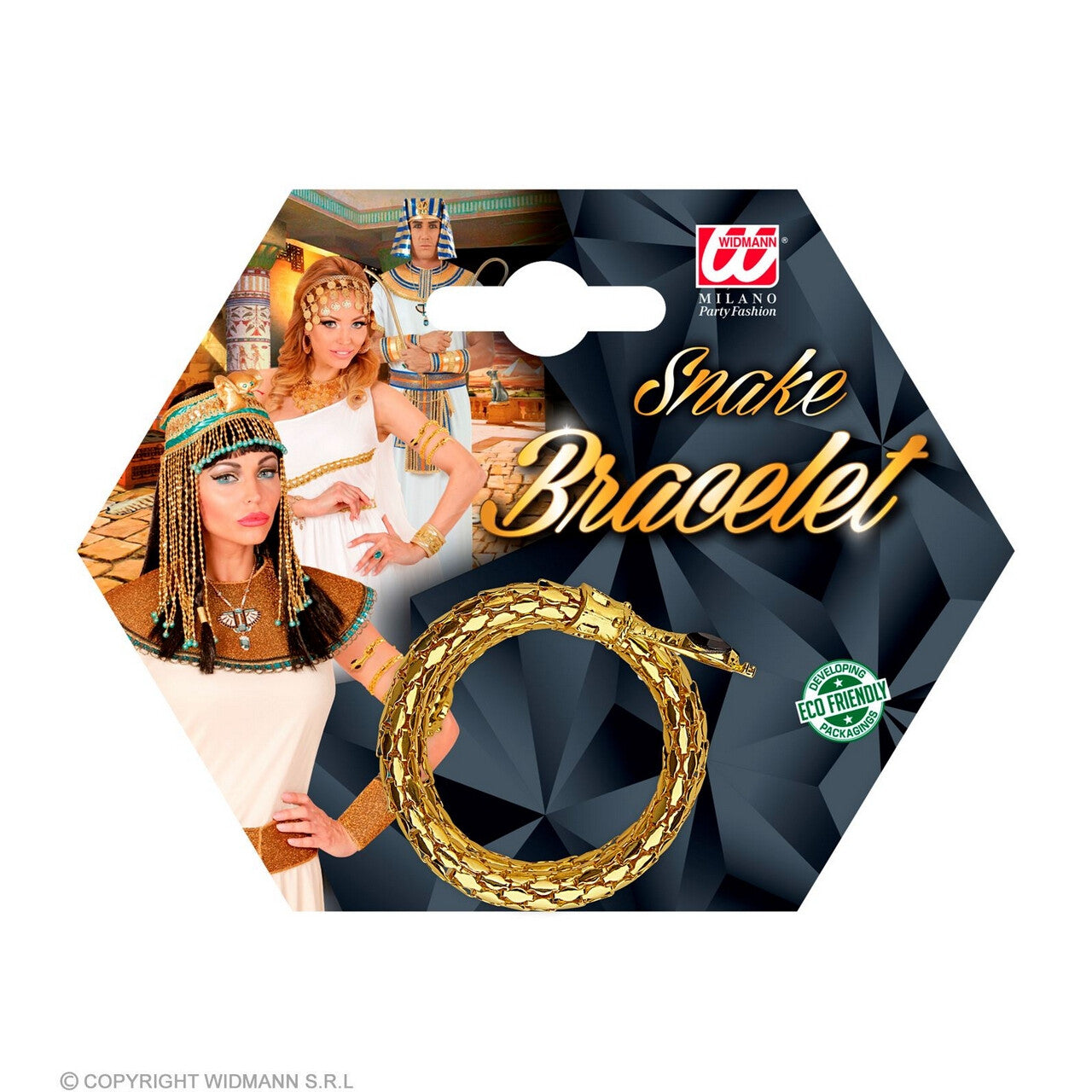 Op deze afbeelding zie je een Accessoires, van het merk Widmann. Gouden Slangen Armband Egyptische Schoonheid