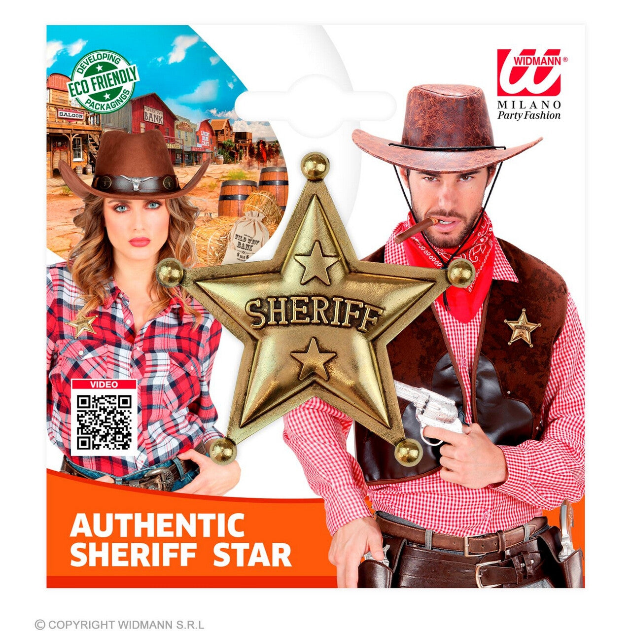 Op deze afbeelding zie je een Accessoires, van het merk Widmann. Nieuwe Sheriff Van De Stad Ster