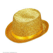 Op deze afbeelding zie je een Accessoires, van het merk Widmann. Gouden Show Meester Hoed, Lurex