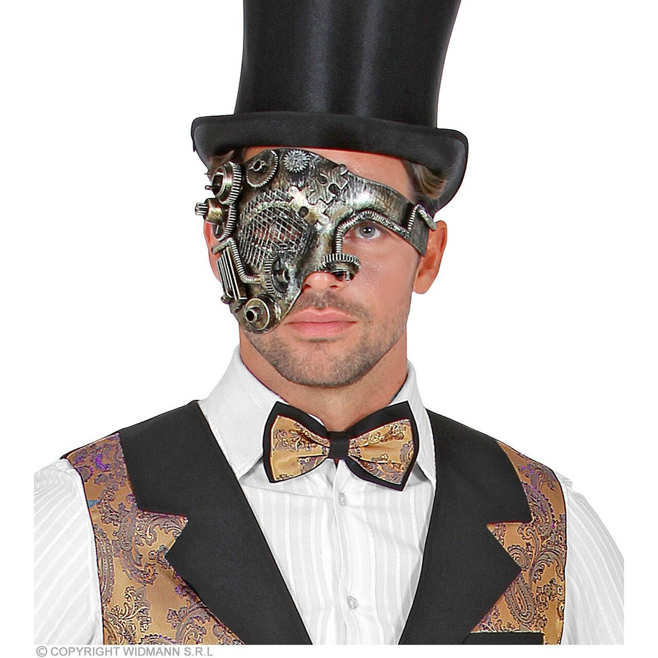 Op deze afbeelding zie je een Accessoires, van het merk Widmann. Luxe Bruine Vlinderdas