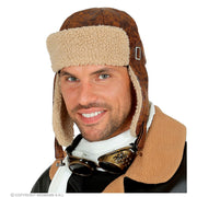 Op deze afbeelding zie je een Accessoires, van het merk Widmann. Straaljager Pilotenmuts