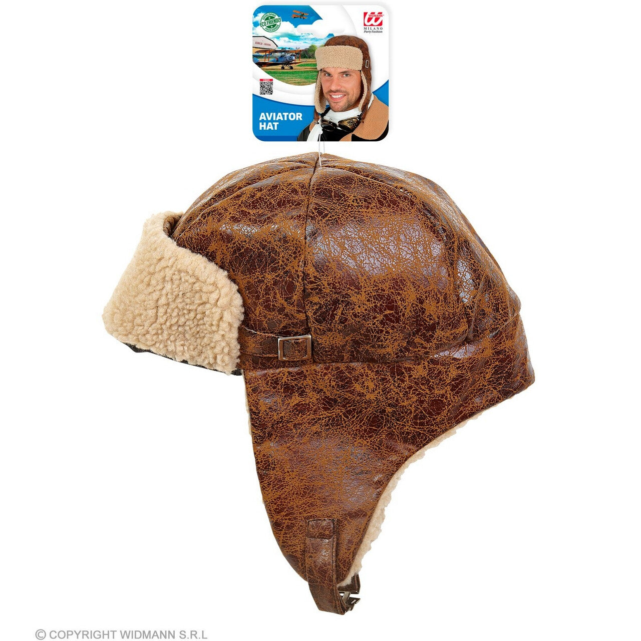 Op deze afbeelding zie je een Accessoires, van het merk Widmann. Straaljager Pilotenmuts