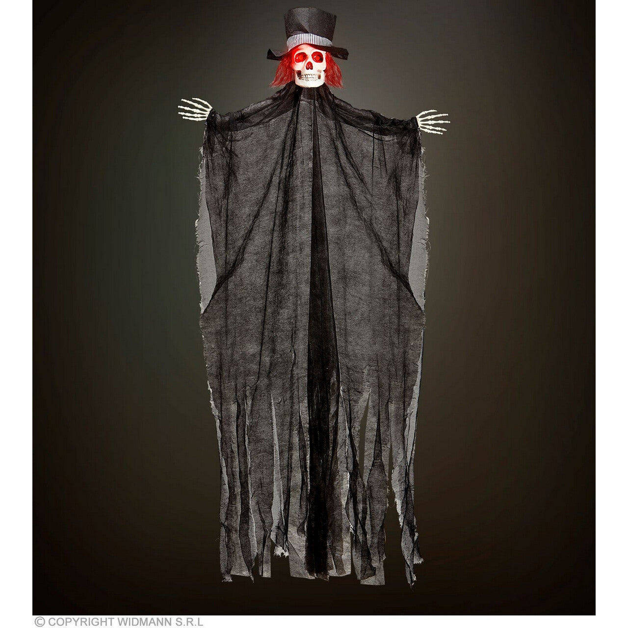 Op deze afbeelding zie je een Decoratie, van het merk Widmann. Lugubere Skelet Bruidegom , 170 Centimeter