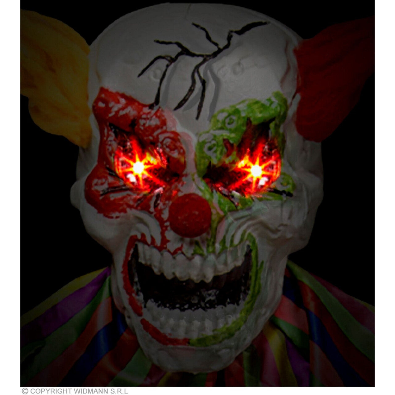 Op deze afbeelding zie je een Decoratie, van het merk Widmann. Mega Grote Ed De Enge Clown , 240 Centimeter