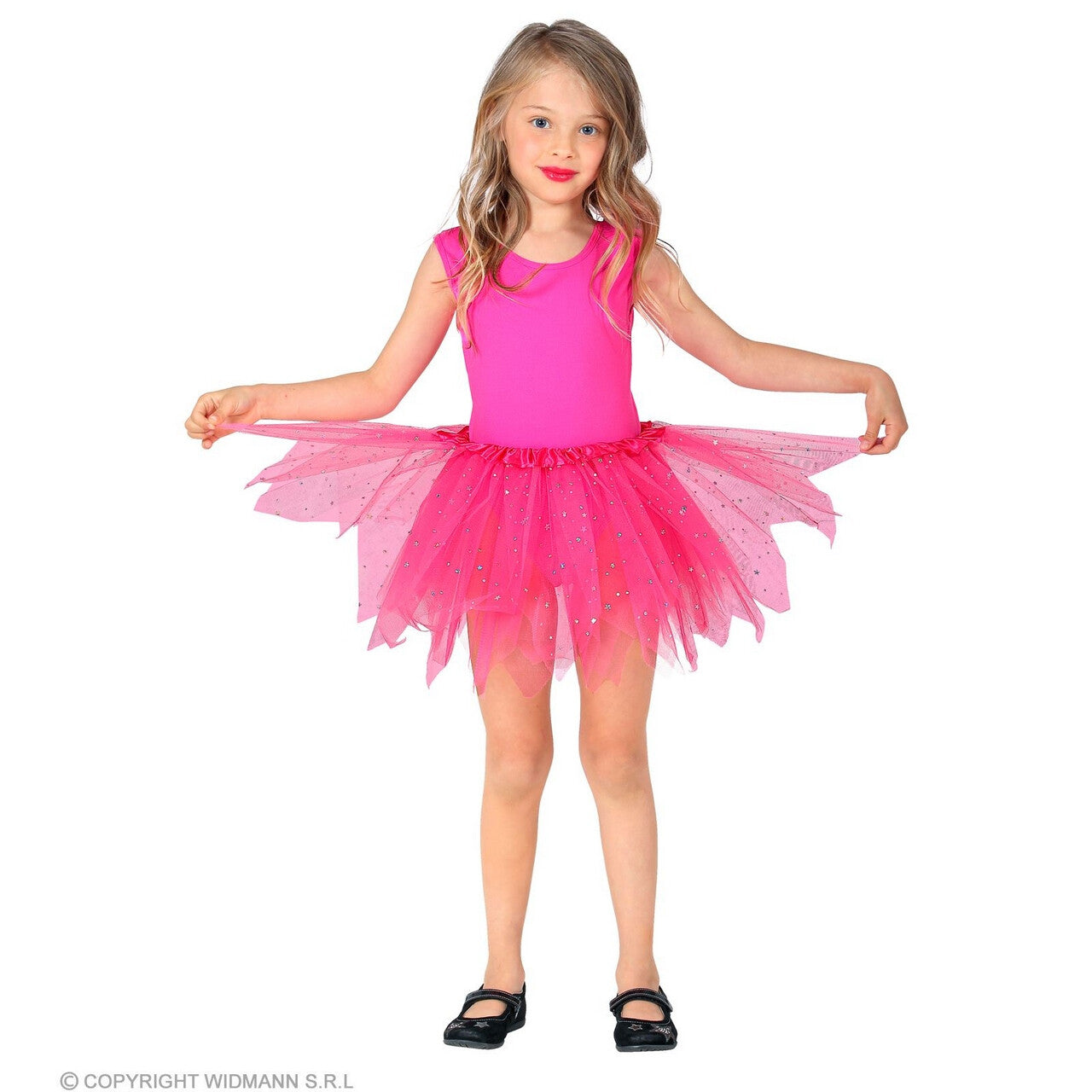 Op deze afbeelding zie je een Kostuums, van het merk Widmann. Ballet Prinses Rosa Tutu 30 Centimeter Roze Meisje