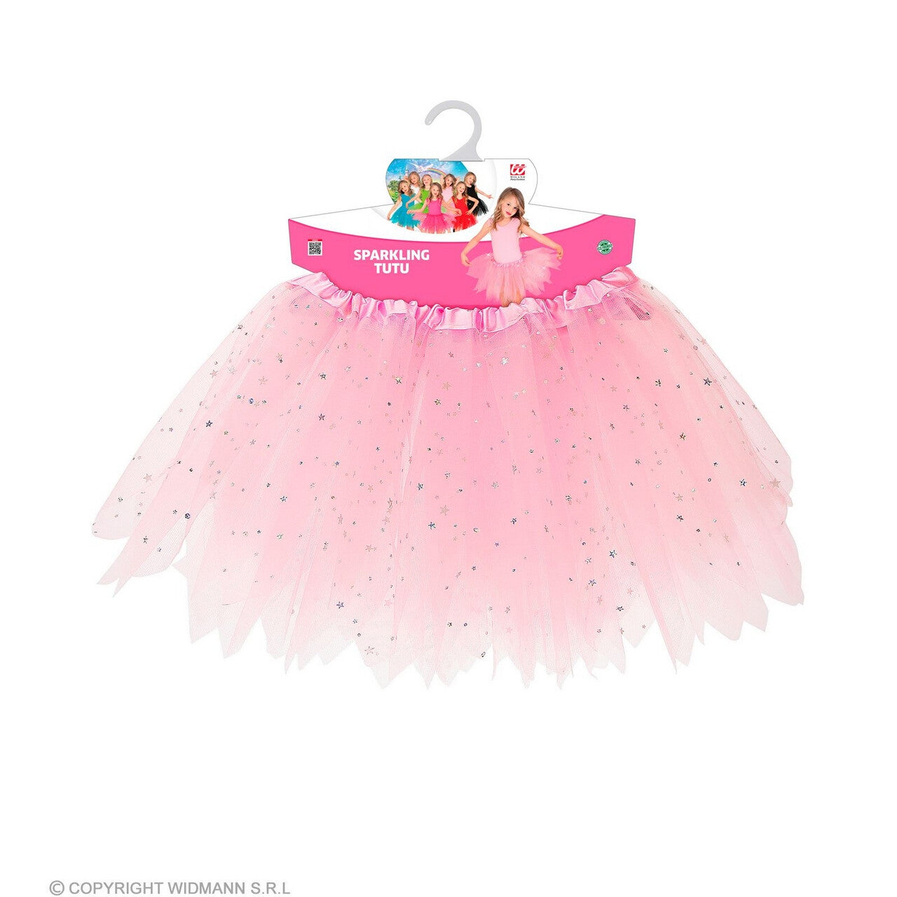 Op deze afbeelding zie je een Kostuums, van het merk Widmann. Bella Ballet Feetutu 30 Centimeter Lichtroze Meisje