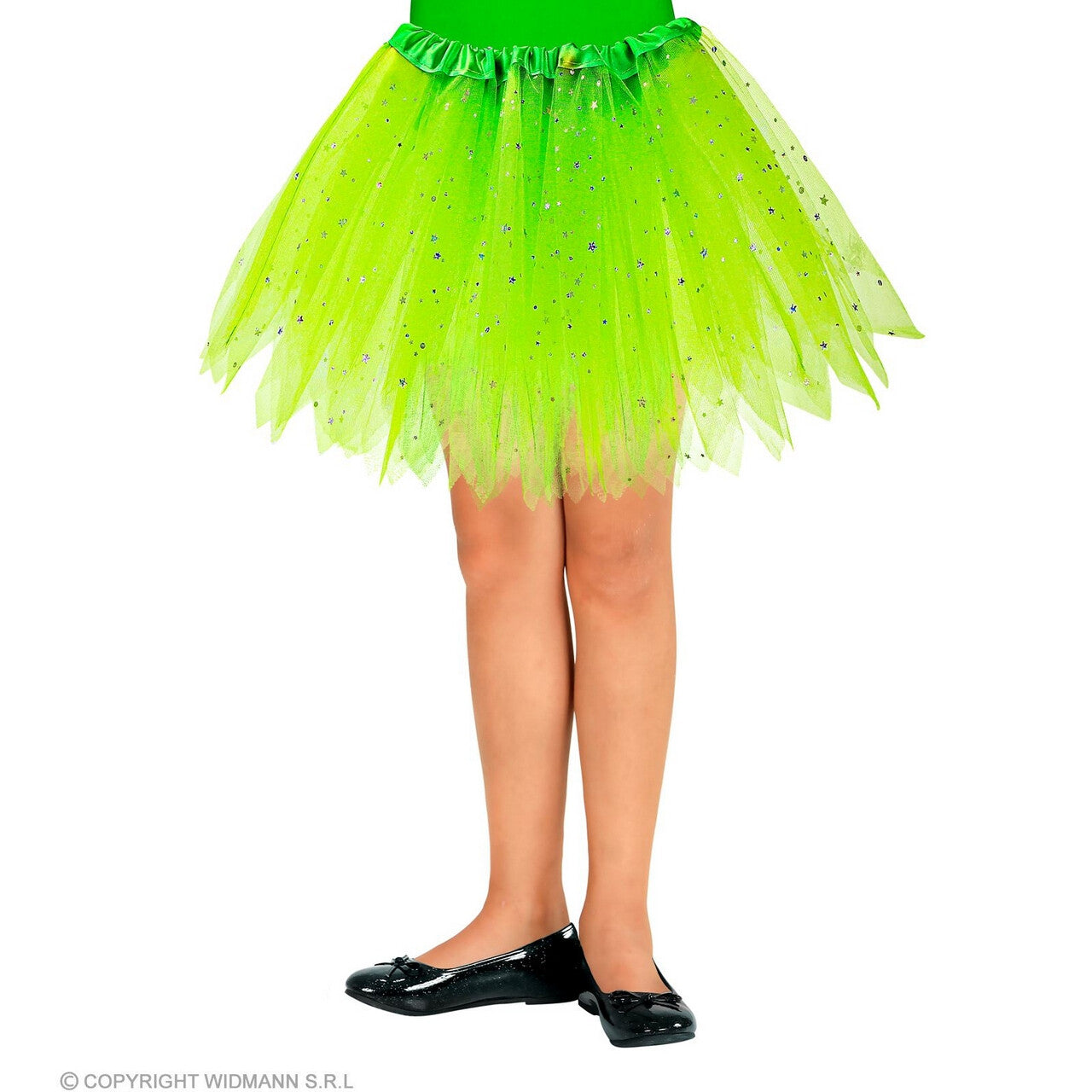Op deze afbeelding zie je een Kostuums, van het merk Widmann. Bosfee Elisa Tutu 30 Centimeter Groen Meisje Kostuum