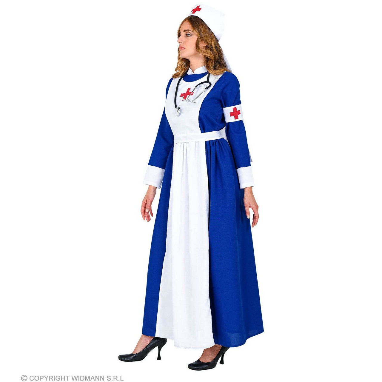 Op deze afbeelding zie je een Kostuums, van het merk Widmann. Traditionele Verpleegster Vrouw Kostuum