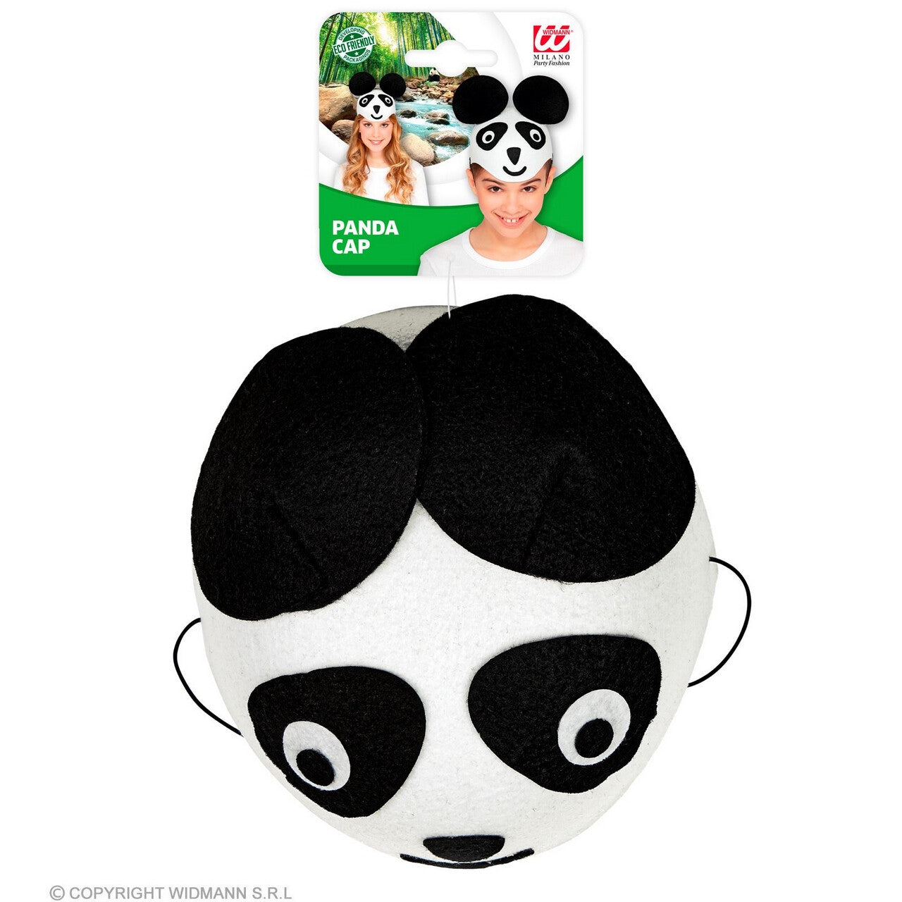 Op deze afbeelding zie je een Accessoires, van het merk Widmann. Panda Op Je Hoofd Hoed