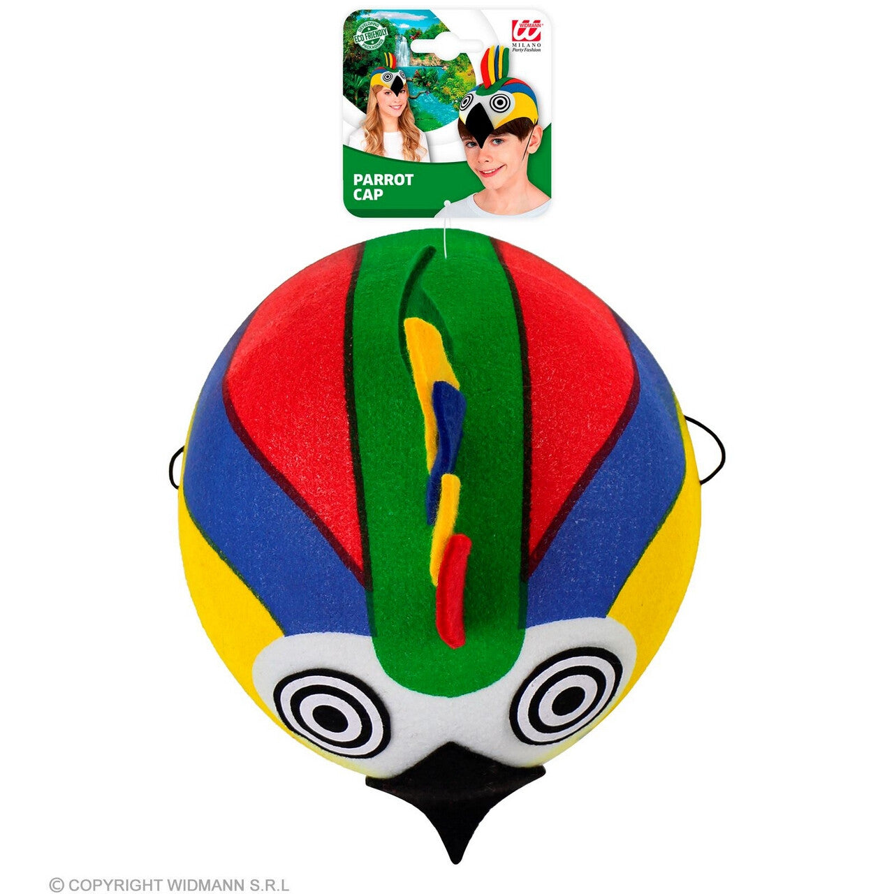 Op deze afbeelding zie je een Accessoires, van het merk Widmann. Pa Pa Pa Papegaai Op Je Hoofd Hoed