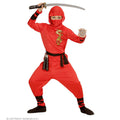 Guerrier Ninja Dragon Rouge Costume