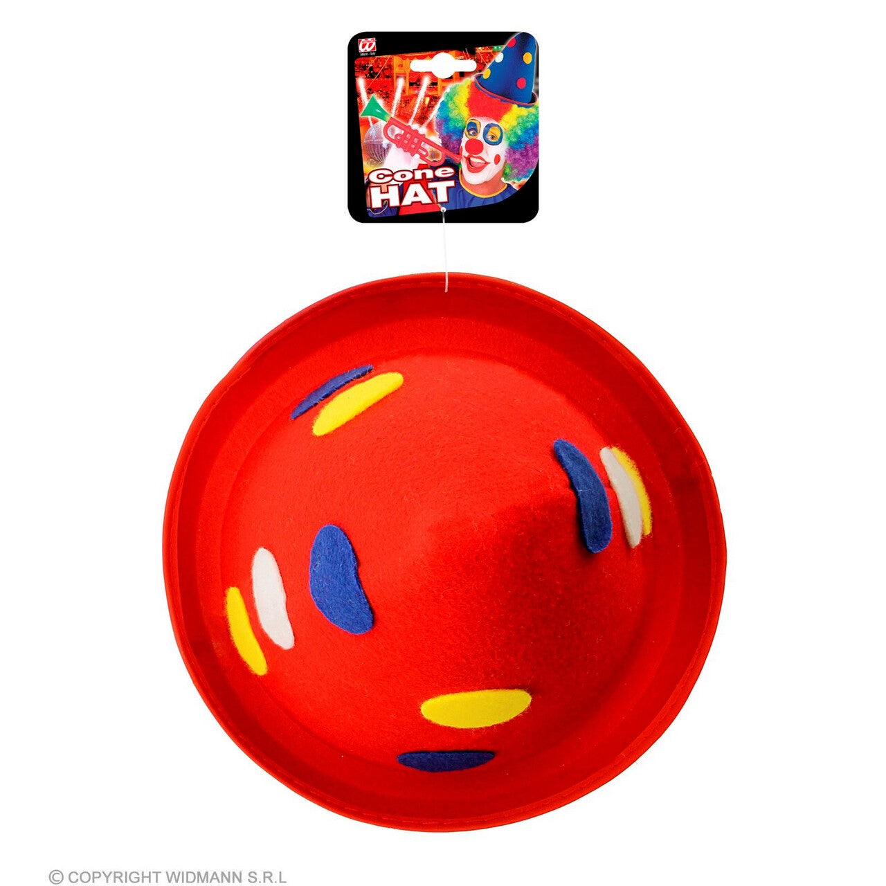 Op deze afbeelding zie je een Accessoires, van het merk Widmann. Hoed Noppie De Clown Rood