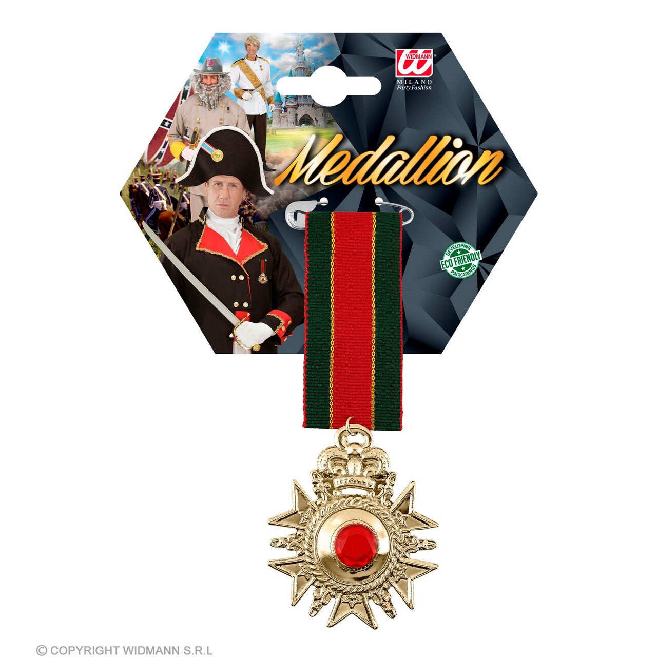 Op deze afbeelding zie je een Accessoires, van het merk Widmann. Gevechtsmedaille Speld Strijder Van Het Eerste Uur