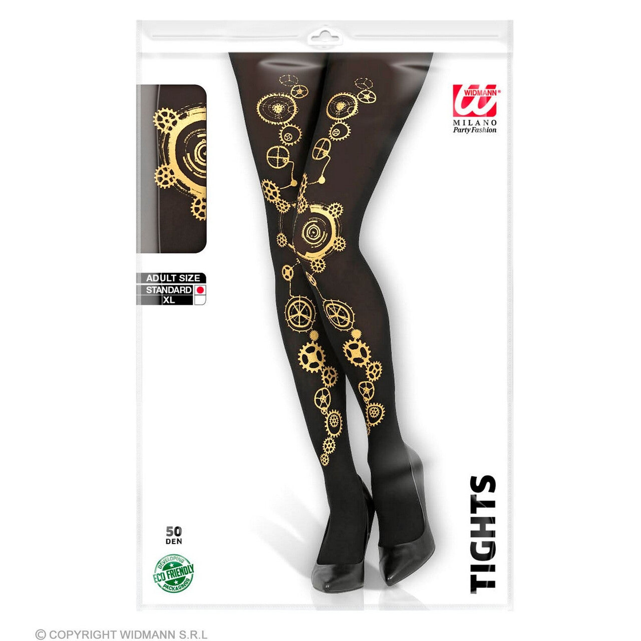 Op deze afbeelding zie je een Accessoires, van het merk Widmann. Panty Steampunk De Tijd Staat Stil