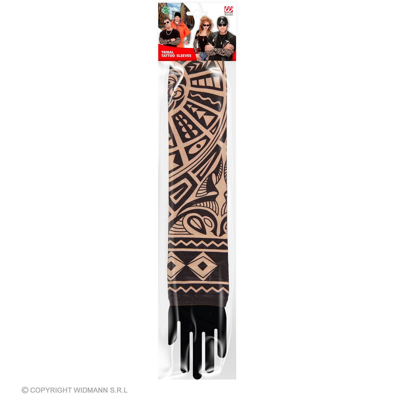 Op deze afbeelding zie je een Accessoires, van het merk Widmann. Tattoo Armsleeve Tribal