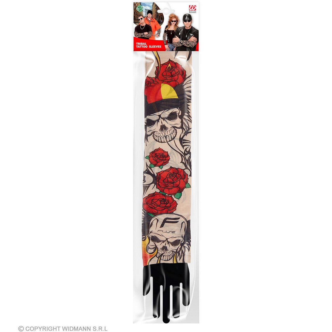 Op deze afbeelding zie je een Accessoires, van het merk Widmann. Tattoo Armen Easy Biker Rider Rodney