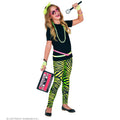 80s Legging Nice Stripe Neon Groen Meisje