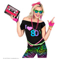 Cool 80s Shirt Zwart Vrouw