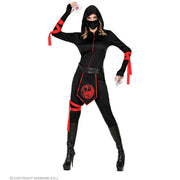 Op deze afbeelding zie je een Kostuums, van het merk Widmann. Charmante Ninja Starlight Vrouw Kostuum