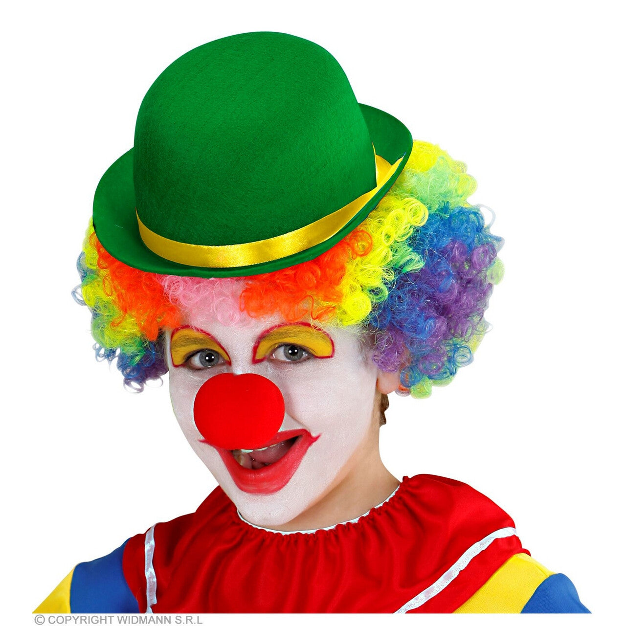 Op deze afbeelding zie je een Accessoires, van het merk Widmann. Bolhoed Lucky Kind Groen