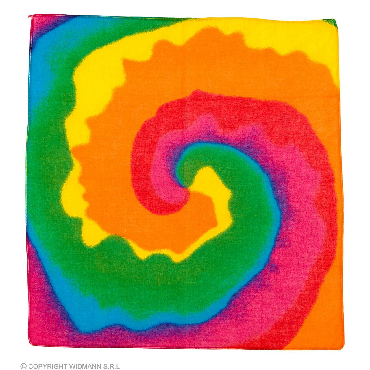 Op deze afbeelding zie je een Accessoires, van het merk Widmann. Bandana Tie Dye, 55 X 55 Centimeter