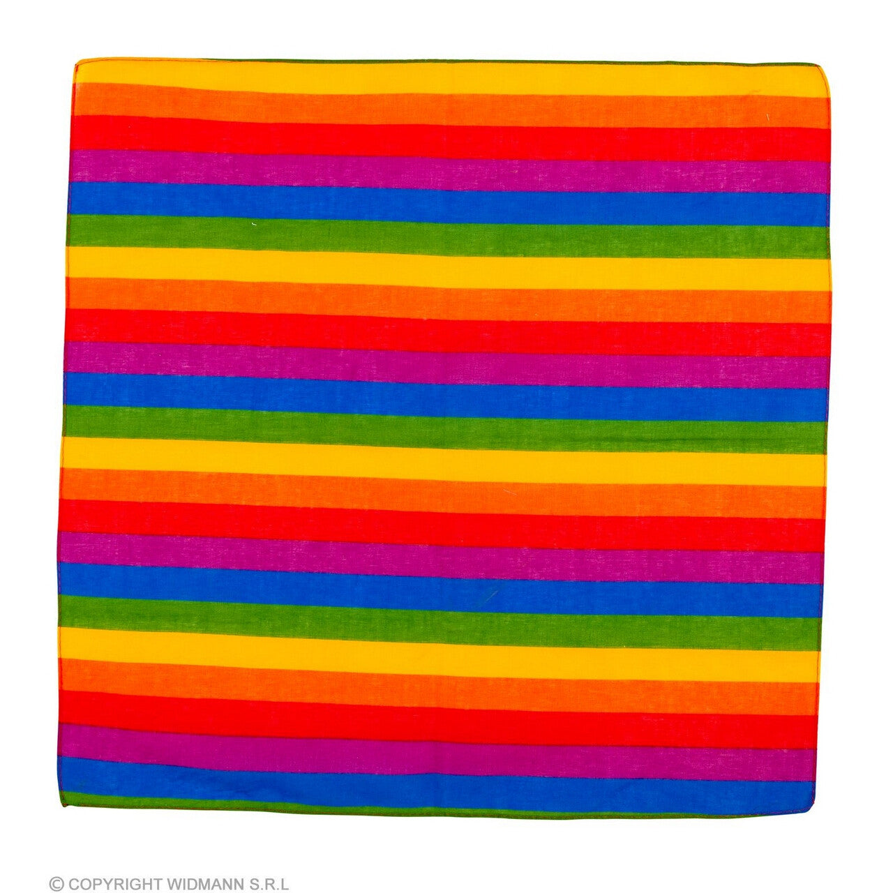Op deze afbeelding zie je een Accessoires, van het merk Widmann. Bandana Regenboog 55 X 55 Centimeter