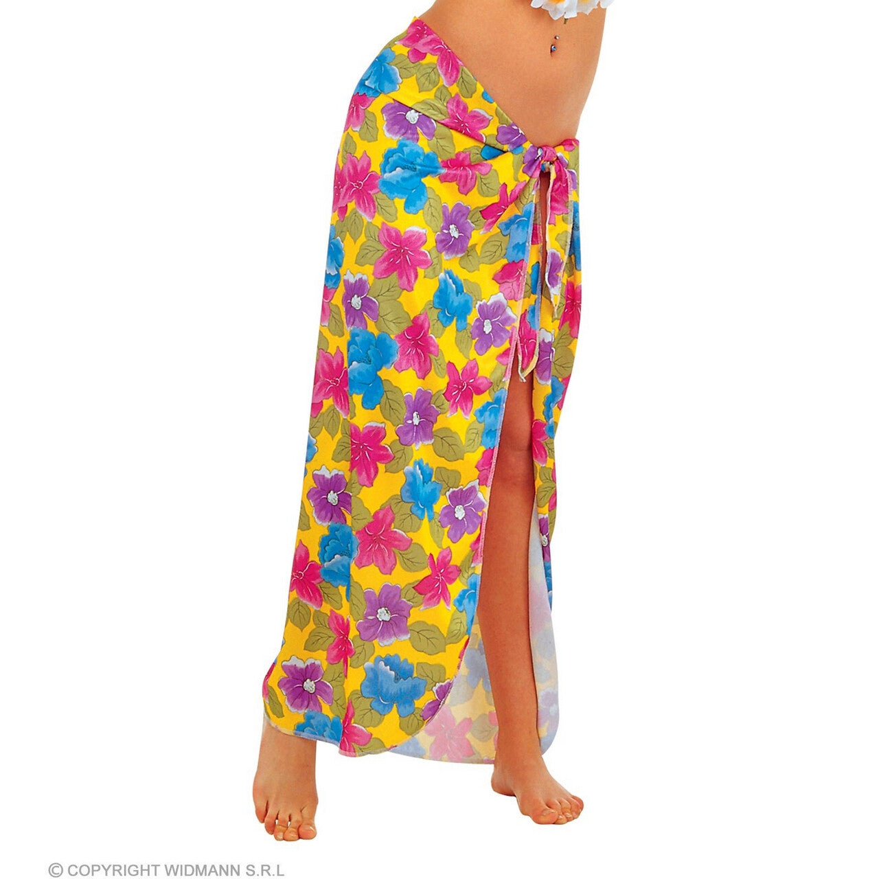 Op deze afbeelding zie je een Kostuums, van het merk Widmann. Omslagdoek Hawaii Beach Tropical Flowers Vrouw