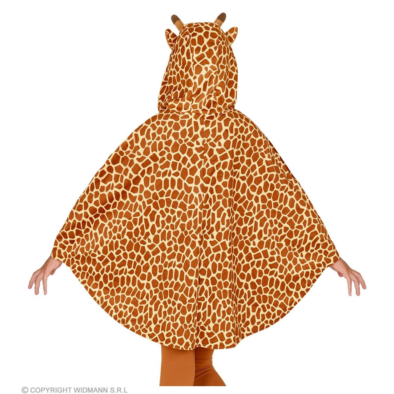 Op deze afbeelding zie je een Kostuums, van het merk Widmann. Hoog In De Lucht Giraf Poncho Kind Kind