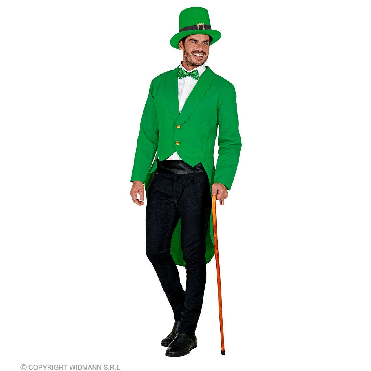 Op deze afbeelding zie je een Kostuums, van het merk Widmann. Patrick Green Slipjas Man