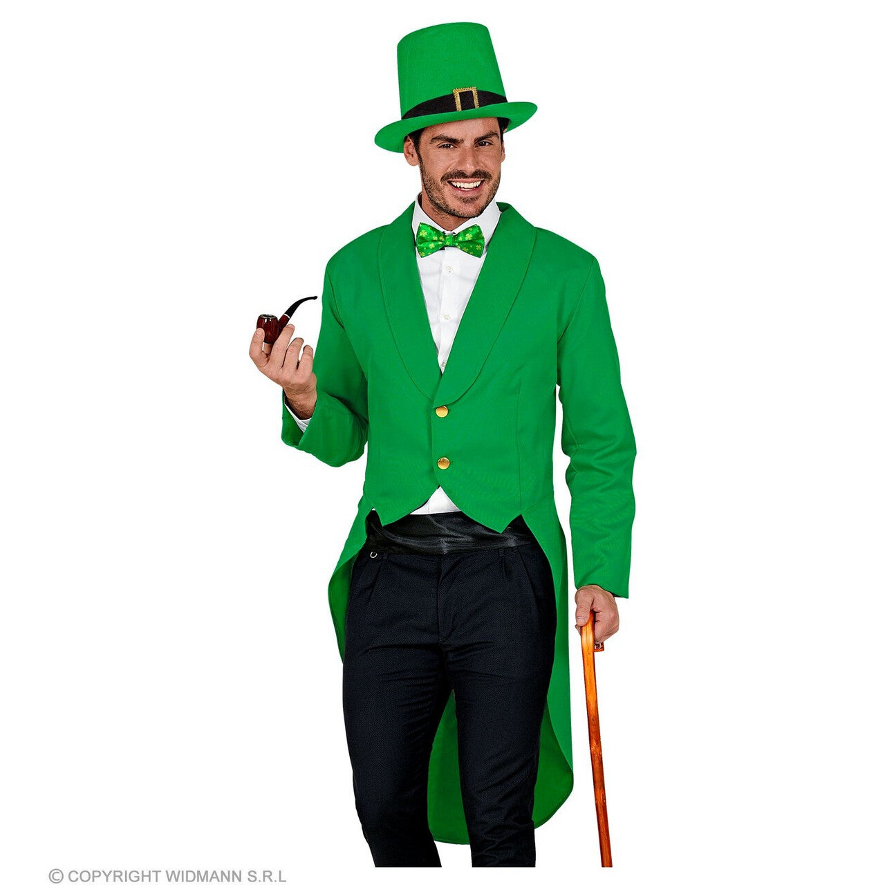 Op deze afbeelding zie je een Kostuums, van het merk Widmann. Patrick Green Slipjas Man
