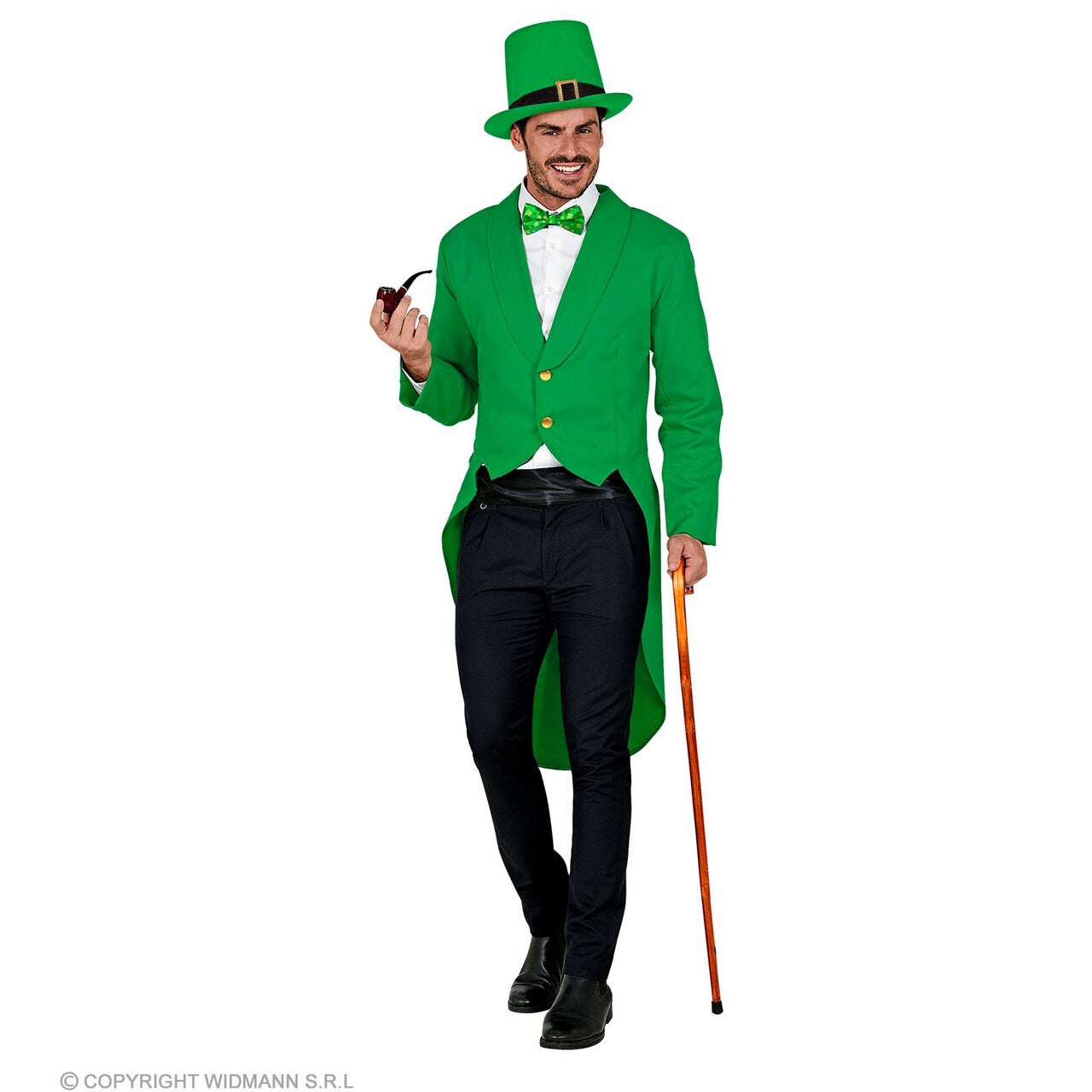 Op deze afbeelding zie je een Kostuums, van het merk Widmann. Patrick Green Slipjas Man