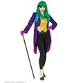 Pikante Violette Joker-Streifjacke Damen