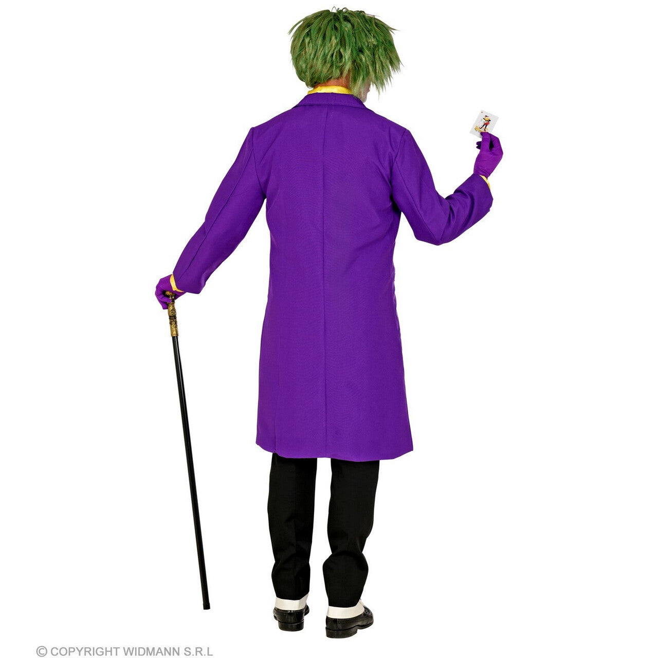 Op deze afbeelding zie je een Kostuums, van het merk Widmann. Niet Zo Serieuze Joker Jas Paars Man Kostuum