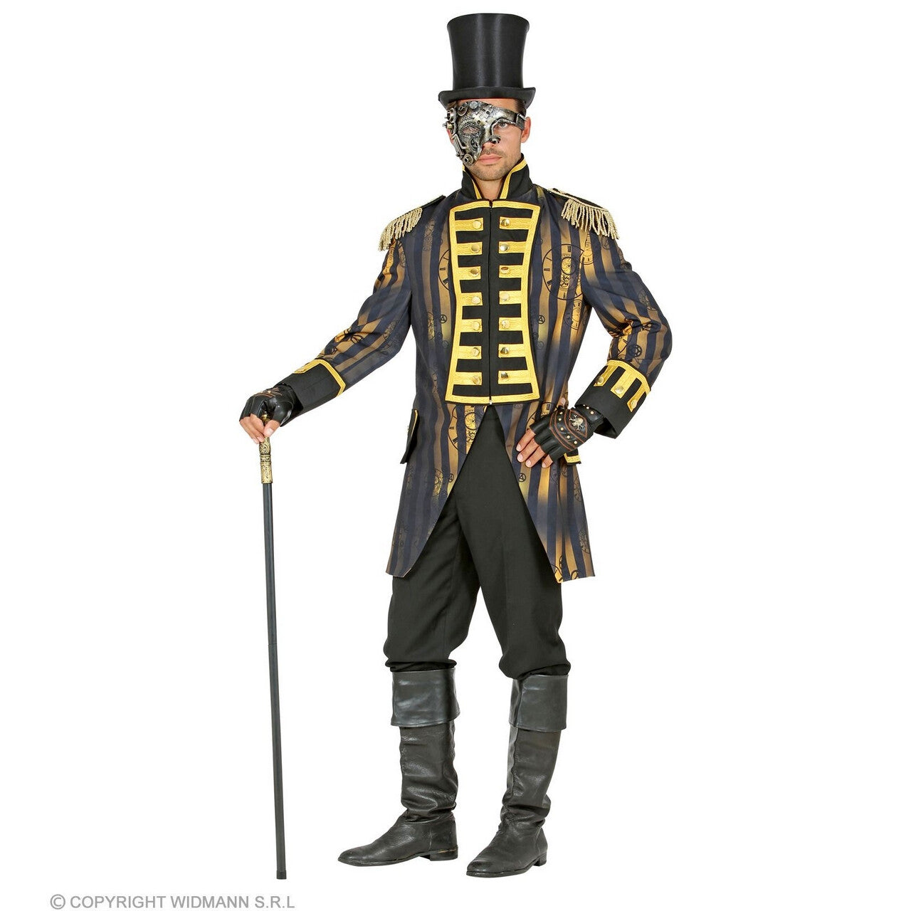 Op deze afbeelding zie je een Kostuums, van het merk Widmann. Tijdloze Parade Jas Steampunk Man