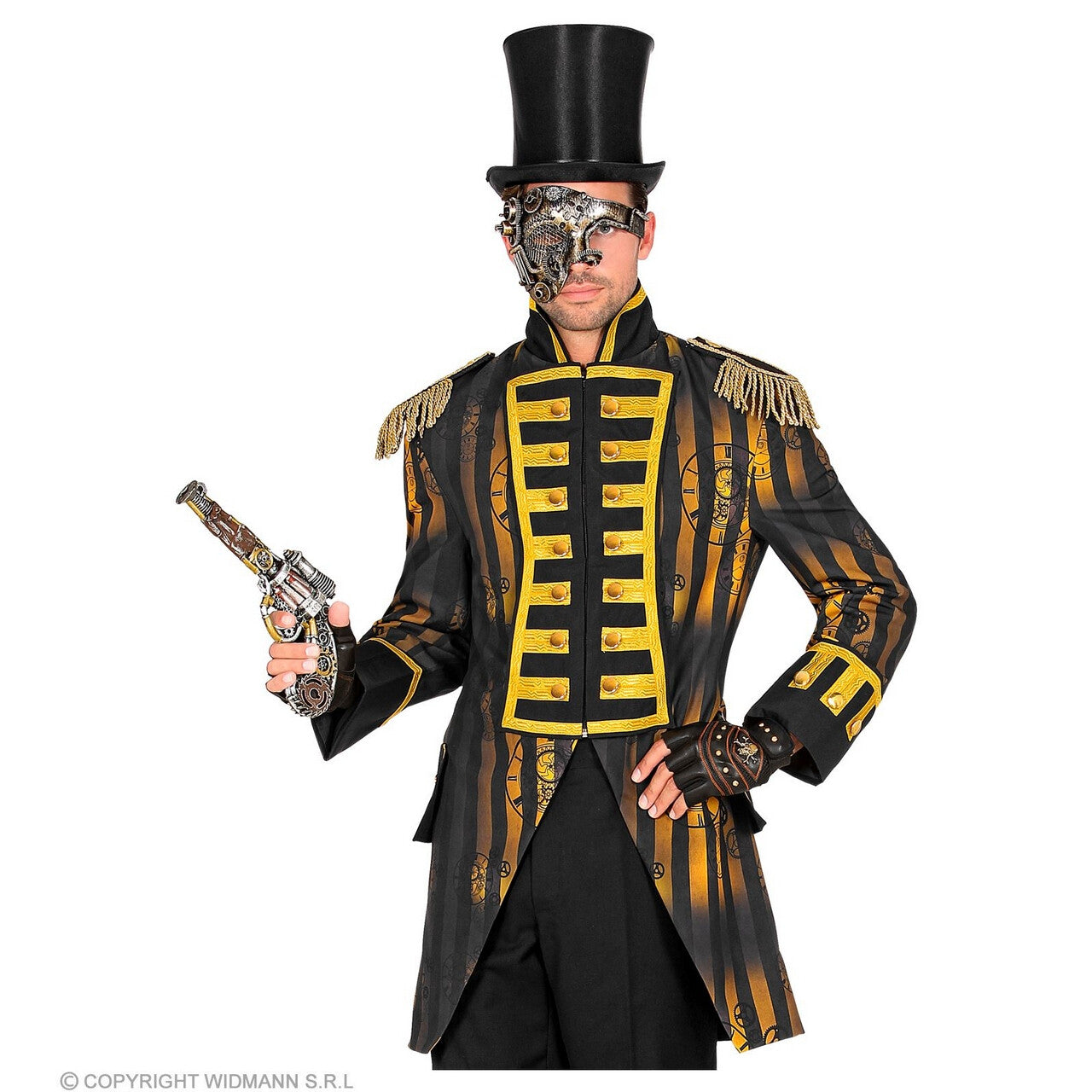 Op deze afbeelding zie je een Kostuums, van het merk Widmann. Tijdloze Parade Jas Steampunk Man