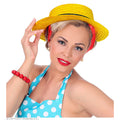 Chapeau Chevalier Luxe Jaune Avec Bande Noire