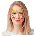 Gesichtsdekoration Gesichtskunst Farbig Glitzer Steampunk