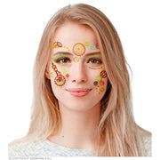 Op deze afbeelding zie je een Decoratie, van het merk Widmann. Gezichtsdecoratie Face Art Gekleurde Glitter Steampunk