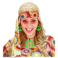Hippie Set Peace Ketting En Oorbellen Neon Groen