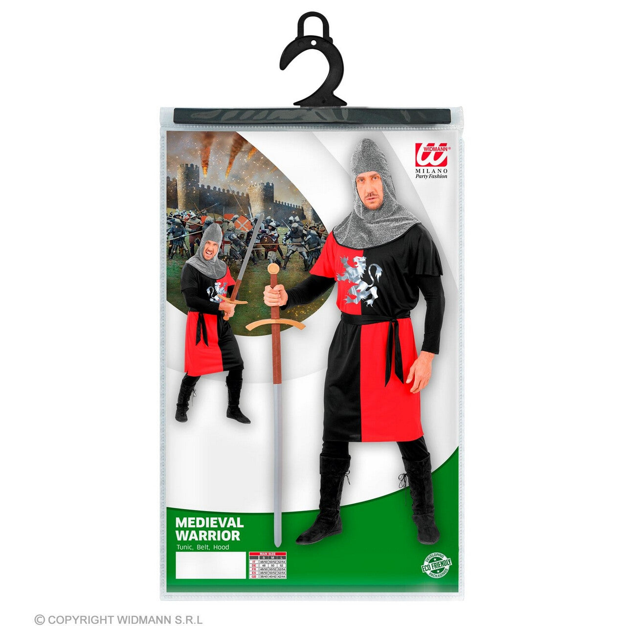 Op deze afbeelding zie je een Kostuums, van het merk Widmann. Middeleeuwse Ridder Van Het Eerste Uur Man Kostuum
