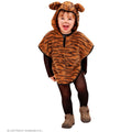 Kleine Wilde Tijger Poncho Kind Kostuum